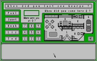 Sherlock Holmes atari screenshot